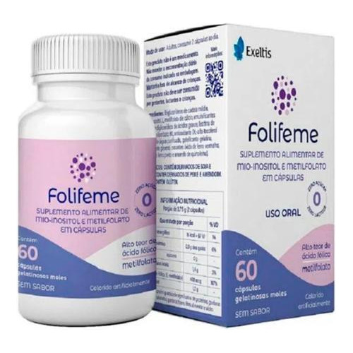 Suplemento Alimentar Folifeme 60 Cápsulas Gelatinosas Moles