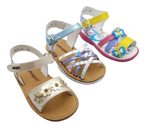 Paquete De 3 Pares De Huarache sandalia Dif. Modelo T 12 14
