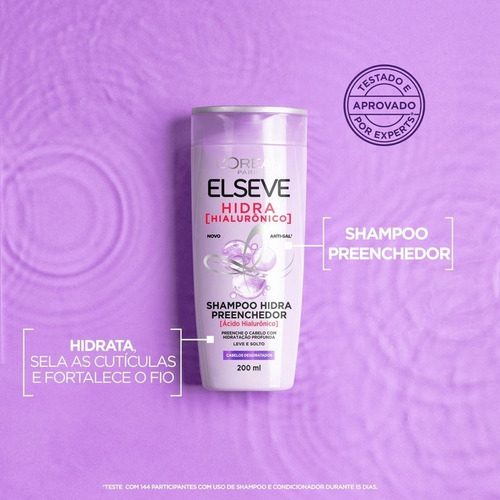 Shampoo Preenchedor Hidra Hialurônico 400ml Elseve