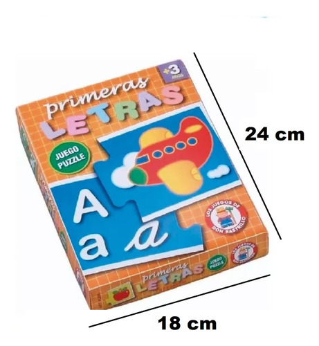 Imagen 3 de 4 de Rompecabezas Infantil Primeras Letras Ruibal Niños