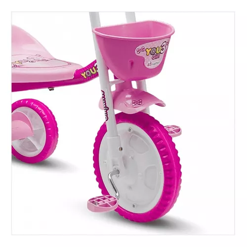 Motoca infantil feminina rosa chok