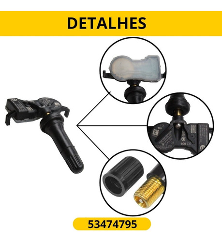 Sensor Pneu Tpms Compass 2017 A 2020