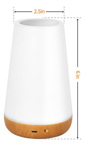 Lámpara De Mesa Remota Creativa Usb Recargable Regulable