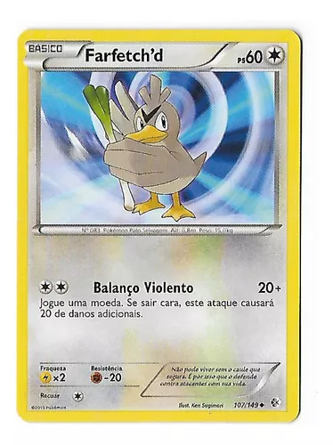 Carta Pokémon Farfetch´d De Galar Shiny Destinos Brilhante