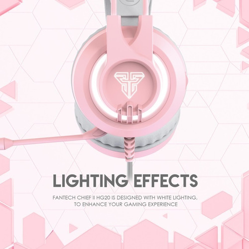 Imagen 2 de 5 de Audifono Gamer Fantech Chief Ii Hg20 Sakura - Revogames