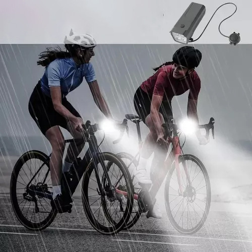** Luz Bicicleta Recargable Delantera Traser Claxon