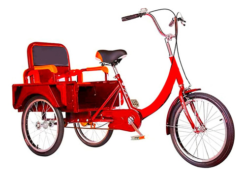 Bicicleta De Carga Green Planet Con Sillin Trasero Aro 26 
