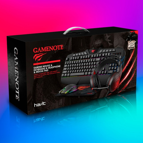 Imagen 6 de 9 de Combo Havit Gaming Hv-kb501cm 4ni1