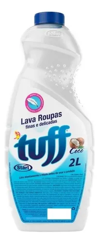 Detergente Líquido Tuff Roupas Finas Delicadas Coco 2L Biodegradá...