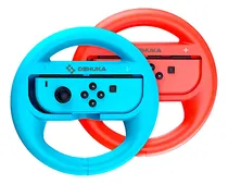 Comprar Adaptador Para Joysticks Nintendo Switch Oled Joycon Rueda Pack X2 Rojo Y Azul Dehuka Accesorios Gamer Control Gaming Proteccion Ergonomico