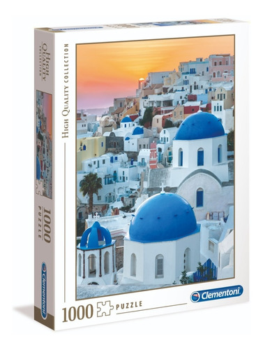 Puzzle 1000 Piezas Santorini Grecia Clementoni 39480