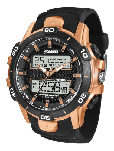 Relogio X-games Masculino Anadigi Xmppa218 Rose Lancamento