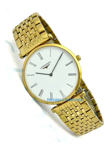 Reloj Longines Legrande Dorado Caratula Blanca