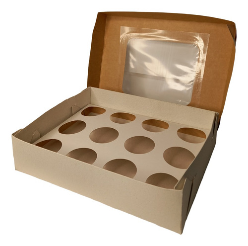 Caja Para 12 Muffins/cupcakes X10 Unidades