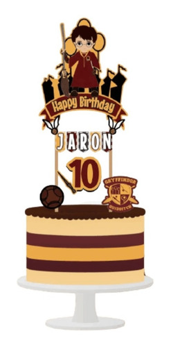 Imagen 1 de 6 de Harry Potter Cake Topper Adorno Para Tortas