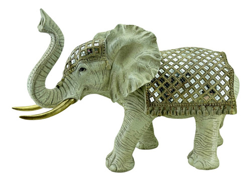 Figura Elefante Grande 53cm Estatua Resina Deco Interior Zn 