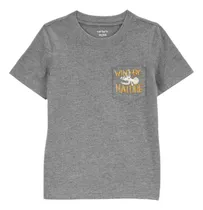 Comprar Remera Mangas Cortas Nene Niño Carters Original Gris Dino