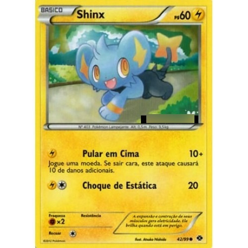 2x Shinx - Elétrico Comum - 42/99 - Pokemon Card Game