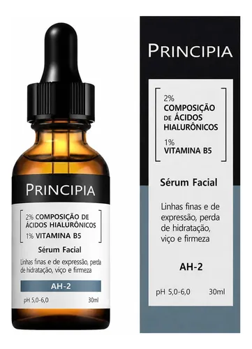 Sérum Principia 2% Ácido Hialurônico Vitamina B5 Ah-2 (30ml) Todo Tipo De Pele Dia/noite