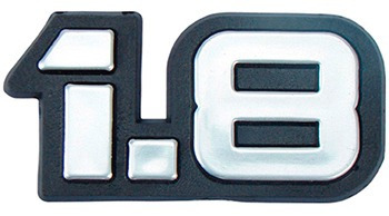 Emblema 1.8 Moderno Cinza Landau 77 78 79 80 81 82