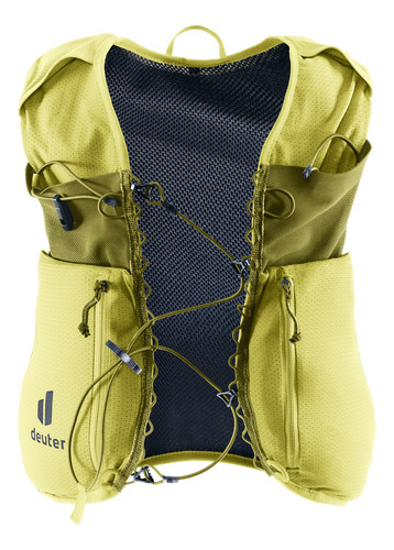 Mochila De Hidratação Deuter Traick 5 Colete Trail Running Cor Amarelo