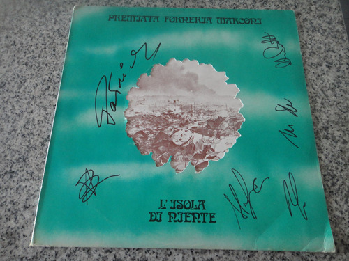 Premiata Forneria Marconi Isola Niente Vinilo 1er Ed Firmado