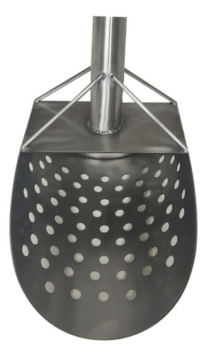 Imagem 2 de 3 de Sand Scoop Sem Punho Inox Detector De Metal Solda Quadrupla