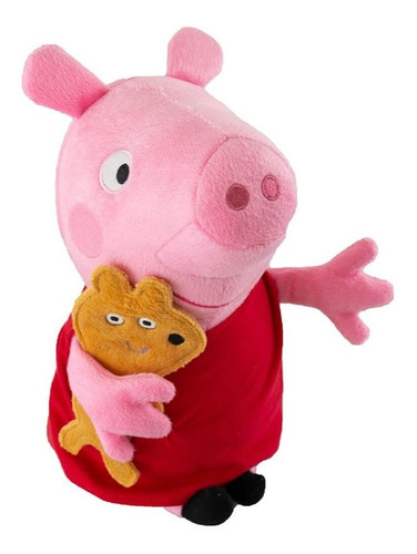 Imagem 1 de 2 de Brinquedo Boneca De Pelucia Peppa Pig 25cm Sunny 2340