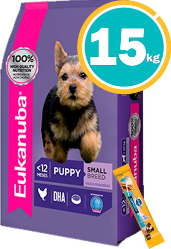 Imagen 1 de 7 de Ración Perro - Eukanuba Cachorros Peq + Obsequio Y E. Gratis