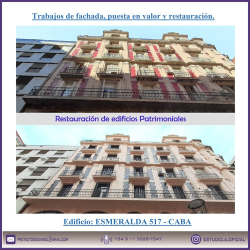 Pintura Y Restauracion De Fachadas, Medianeras, Exteriores