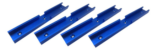 4 Piezas De Carpintería T Pistas Intersección Ranura Azul