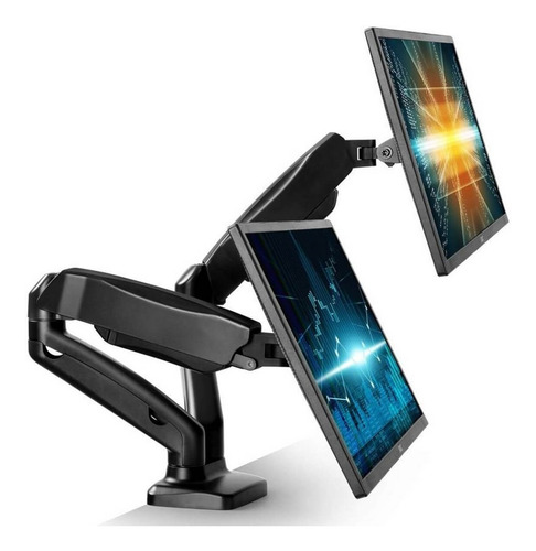 Soporte Ergonómico Para Escritorio Lcd Monitor Mesa 2 Brazos