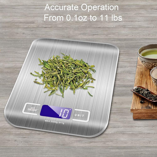 Bascula Gramera Digital De Alta Precisión Recargable 10 Kg