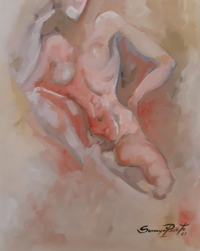 Cuadro Pintura  Desnudo  Mujer 