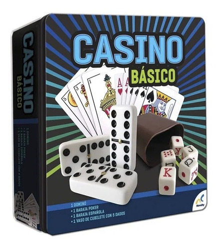 Juego De Mesa Casino Domino Poker Cubilete Baraja