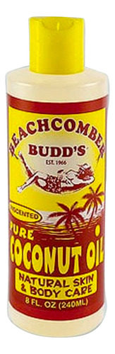 Hawaiian Beachcomber Budd Aceite De Coco Puro Sin Perfume, 8