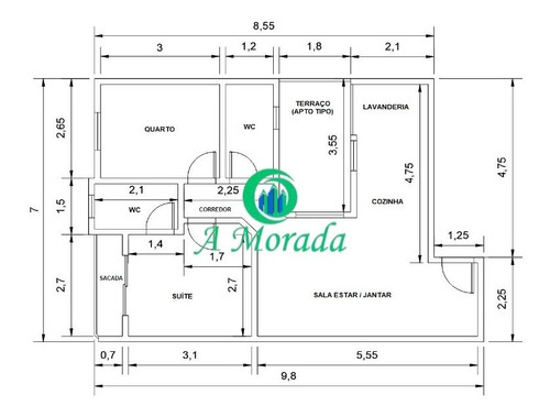 Imagem 3 de 3 de Belo Apartamento 2 Dormitórios No Jardim Utinga - Santo André - Ap03261 - 69878017