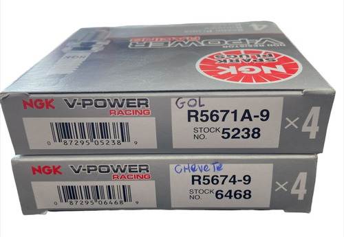 Vela V Power 9 Racing Chevette Gol Golf ( Jogo Com 4 )