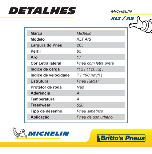 Kit 2 Pneus Michelin Aro 17 X Lt A/s 265/65 R17