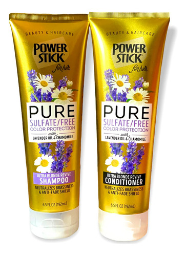 Pure Sulfate Free Ultra Rubia Revive Champ Y Acondicionador