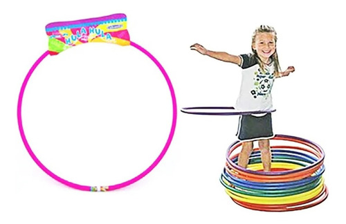 Imagen 4 de 6 de Aro Hula Hula X 1unidad 60 Cm Juegos Ejercicios Baile