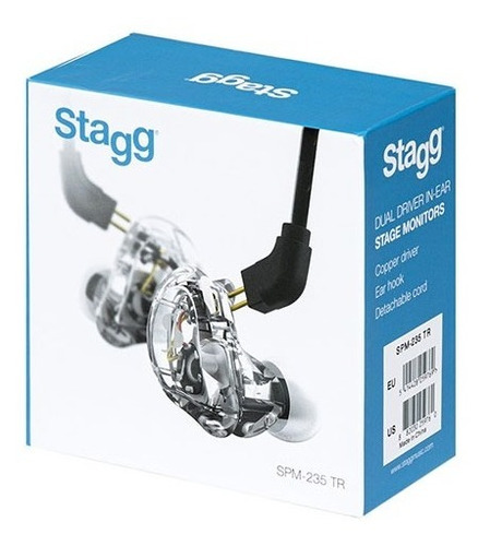 Auriculares In Ear Stagg Alta Resolucion Spm235 Negro /clear