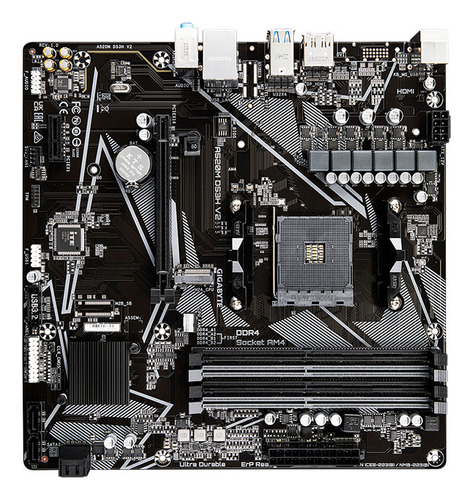 Placa Madre Gigabyte A520m Ds3h V2 Am4 Ddr4 Matx