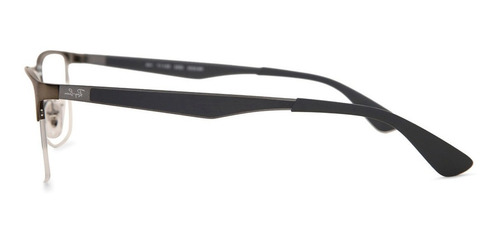 Marcos Anteojos Ray Ban 6335 Cuadrado Color Gris Oscuro