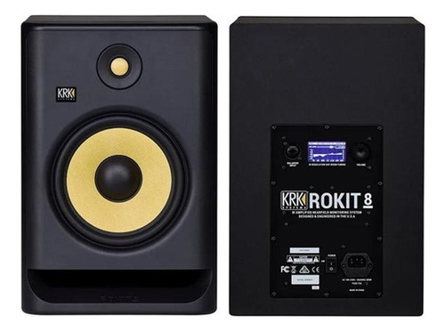 Monitores Krk Rokit 8 Rp8 G4 O Par Geração 4 Bivolt