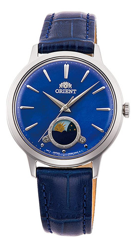 Orient Sun And Moon Quartz Blue Dial Ladies Watch Ra-kb0004a