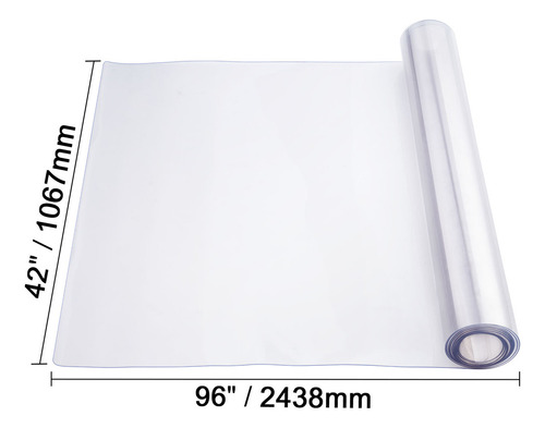 Vevor Protector De Escritorio Transparente 42 X 96 Pulgadas