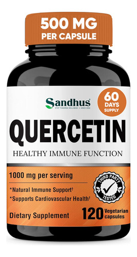 Quercetina De Sandhu 1000 Mg Por Porción 120 Cápsulas Vege