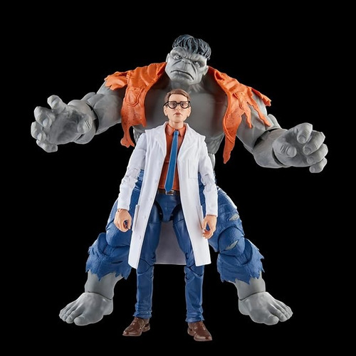 Marvel Hasbro Legends, Hulk Gris Y El Dr. Bruce Banner (Usado)
