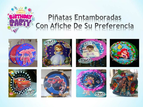 Piñatas Redondas (motivo Deseado)